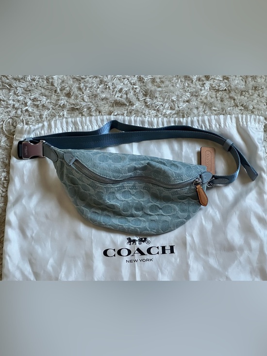 Coach Handbags - NEW Denim Blue Coach Belt Bag